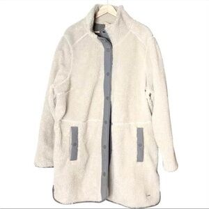LL Bean Women's Bean's Sherpa Fleece Coat Winter Spring Coat Outerwear Size XL